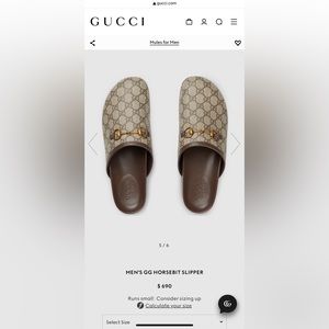 Gucci GG HORSEBIT SLIPPER